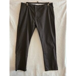 Volcom Vmonty Pant Mens 38 Charcoal Gray Heather Chino Trousers A11313S1